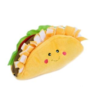 Zippy Paws NomNomz Taco‎ Dog Toy NWT